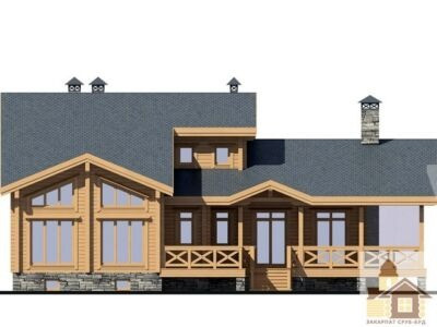 Купити зруб котеджу з рубаною стіною — Закарпат Зруб-Буд Одеса - зображення 2