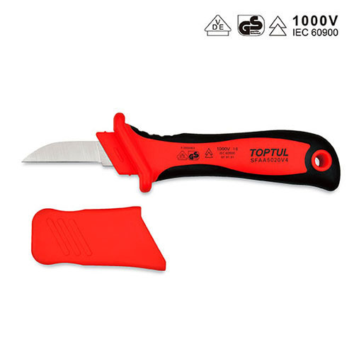 Нож кабельный диэлектрический TOPTUL 1000V VDE SFAA5020V4 Харків - зображення 1