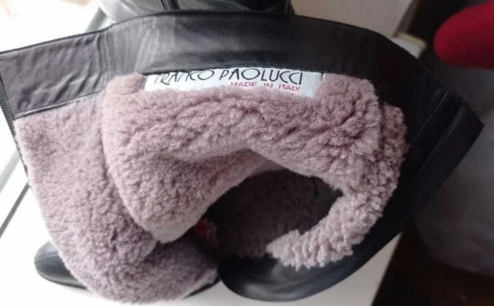 Сапоги ботинки ботильоны зимние Италия кожа мех р. 39-40 Київ - зображення 1