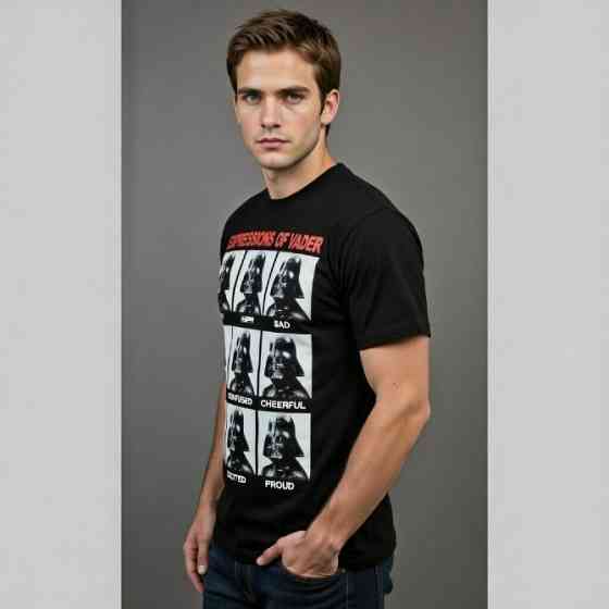 Футболка «Эмоции Дарта Вейдера» L — прикольная, 100% хлопок, подарок фанату Київ