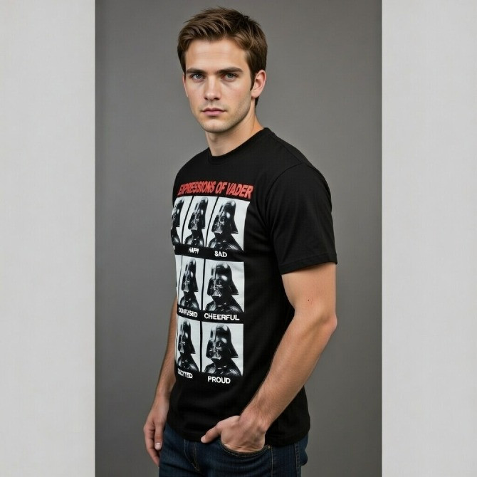 Футболка «Эмоции Дарта Вейдера» L — прикольная, 100% хлопок, подарок фанату Київ - зображення 2