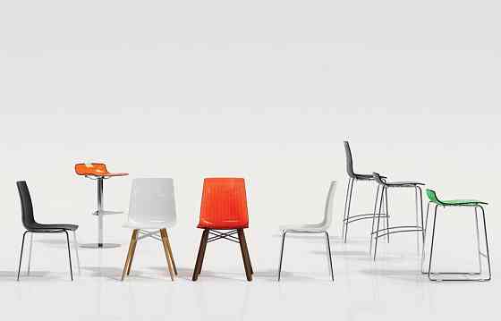 Стул Papatya X-Treme S матовый желтый, низ хром Киев