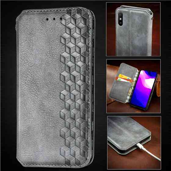 Кожаный чехол-книжка GETMAN Cubic (PU) для Xiaomi Redmi 9A Херсон