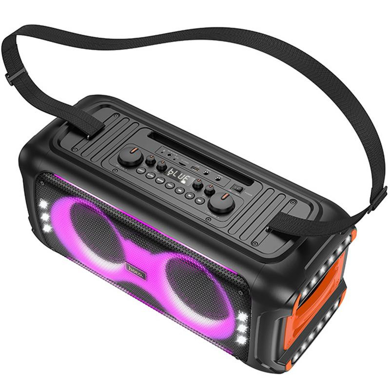 Уценка Bluetooth колонка Hoco HA9 Kayman + два микрофона Херсон - изображение 2