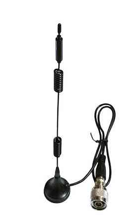 GSM антенна 900/1800 МГц 5 дБ на магнитной основе с переходником N-F, RG174 50 см Днепр