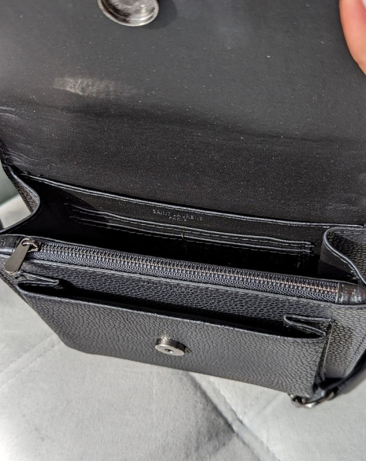 Стильна жіноча сумка крос боді AN114 Yves Saint-Laurent LUX чорна Одеса - зображення 3