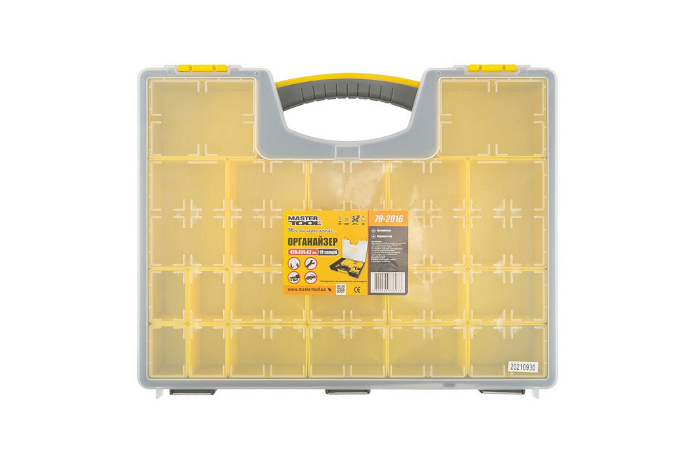 Органайзер MASTERTOOL с ручкой 16.5" 420х335х62 мм 19 секций 79-2016 Харьков - изображение 1