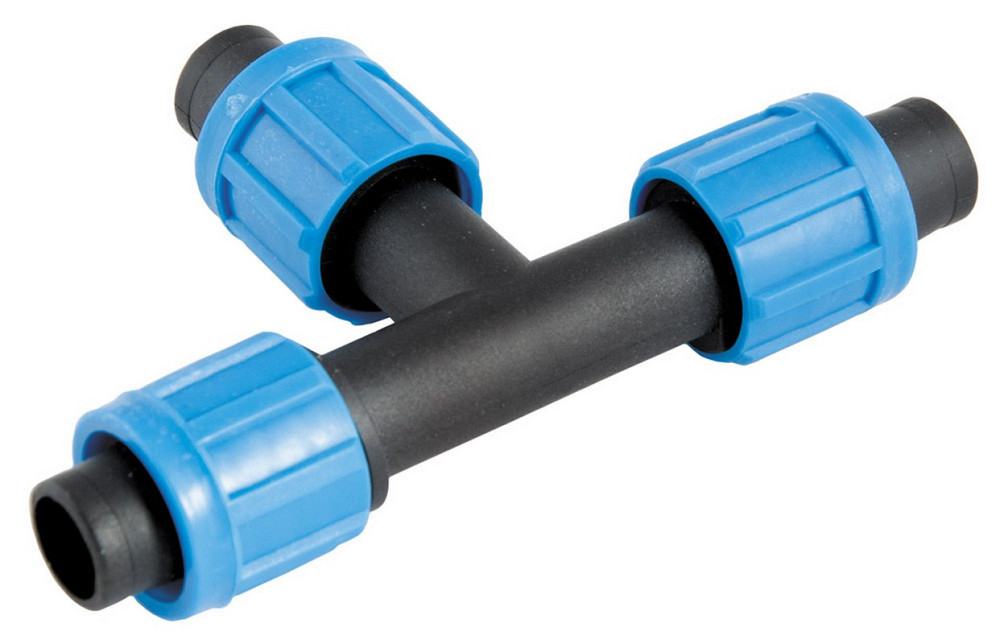 Тройник зажимной для капельной ленты ГОСПОДАР 16 мм 92-9154 Харьков - изображение 1