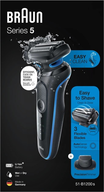 Электробритва Braun Series 5 51-B1200s черная Киев - изображение 4