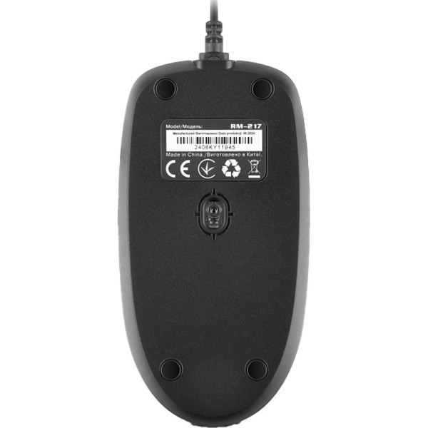 Мишка REAL-EL RM-217 USB Black (EL123200038) Харків - зображення 9