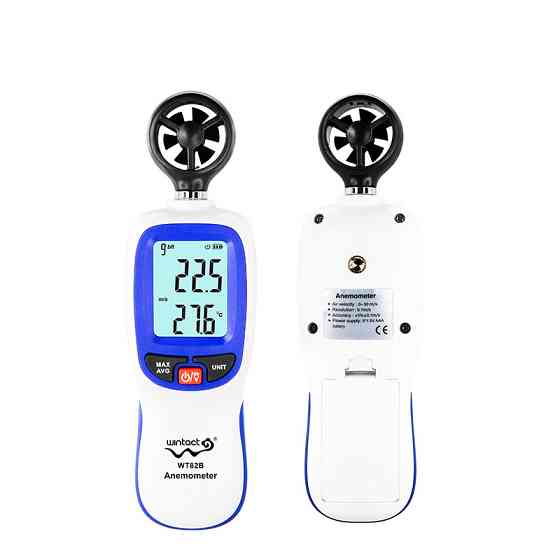 Анемометр крыльчатый Bluetooth 0,3-30 м/с, -10-45°C WINTACT WT82B Харків