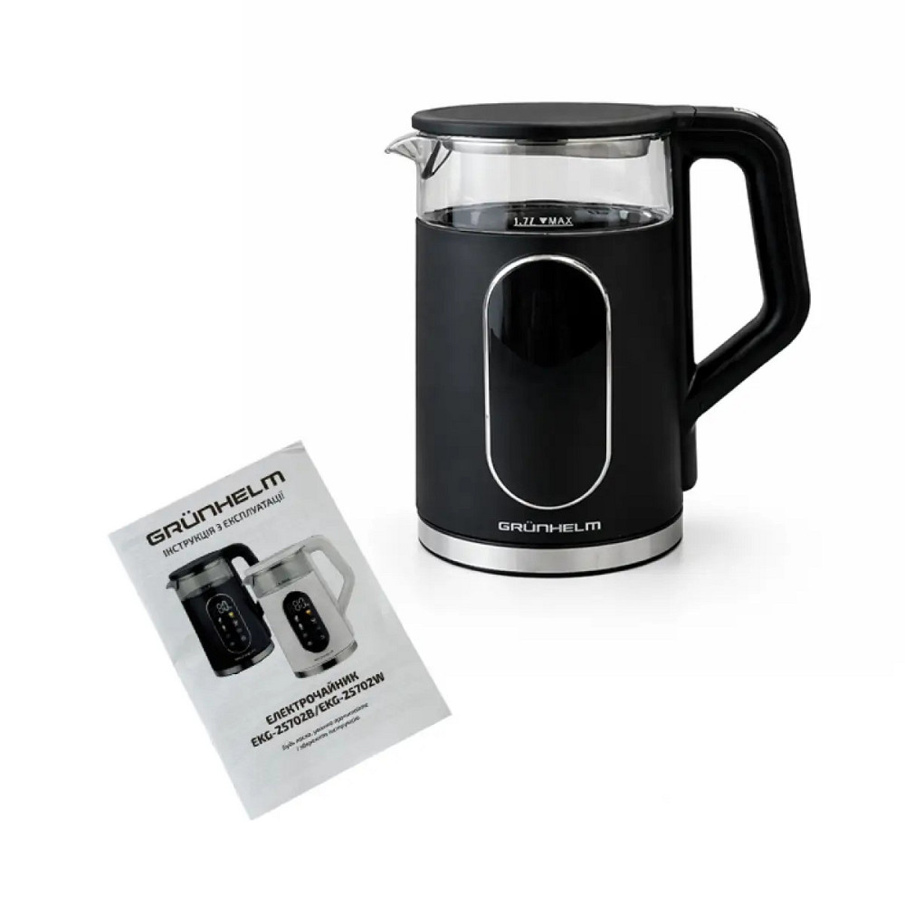 Электрочайник Grunhelm EKG-25702B 1.7 л черный Київ - зображення 5