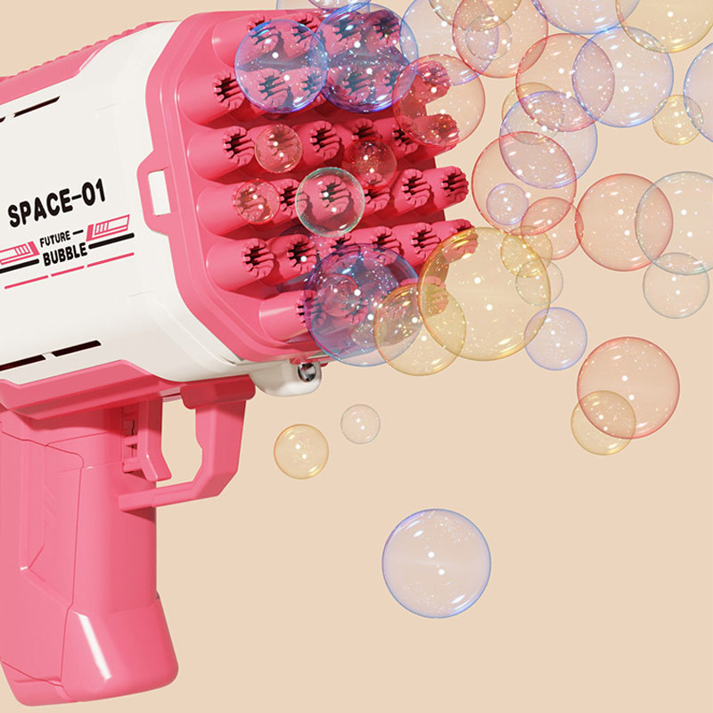 Пистолет для мыльных пузырей Bubble Gun 698-20 с насадками на 32/45 отверстий 50ml Херсон - зображення 2