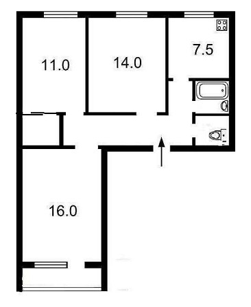 продажа 3-к квартира Киев, Днепровский, 68000 $ Київ - зображення 4