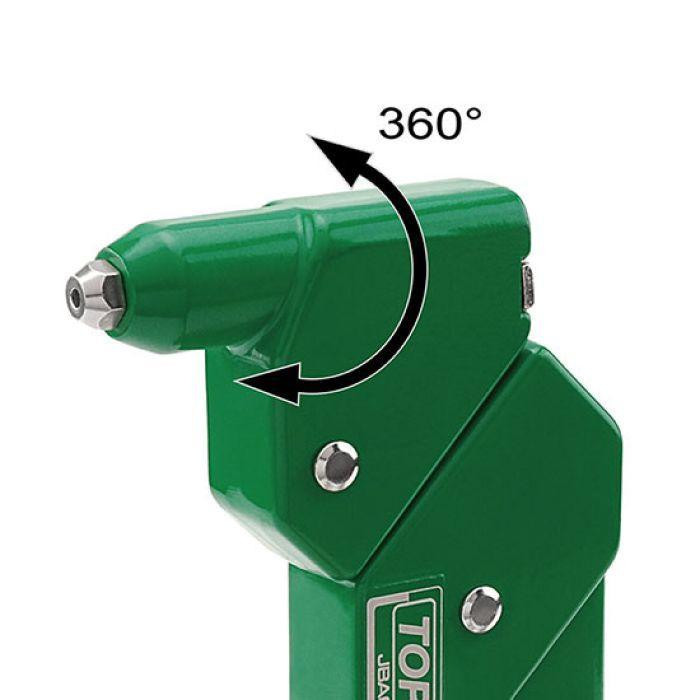 Заклепочник с поворотной головкой TOPTUL 2,4-4,8 JBAC2448 Харьков - изображение 2