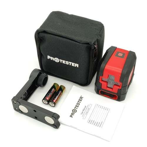 Лазерный уровень, 2 линии, 1H/1V (красный луч) PROTESTER LL102R Харків - зображення 3