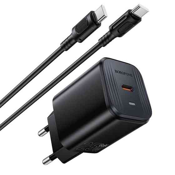 СЗУ Borofone BAS84A Star PD25W (1USB-C) + кабель Type-C to Type-C Херсон