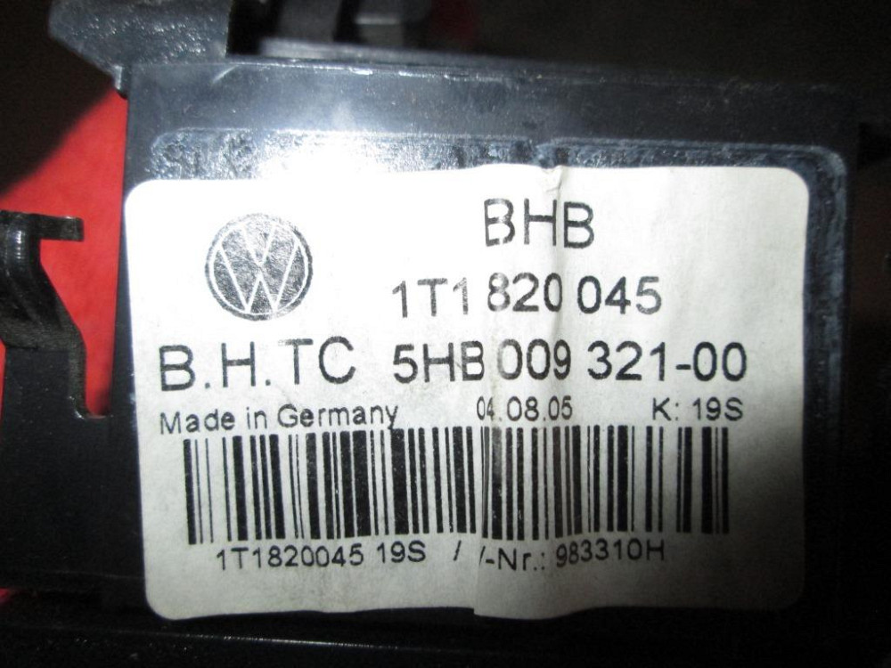 Блок управления печкой VW Caddy 2004-2010 (1T1820045) Ковель - изображение 3