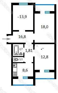 Продается 3-х ком. квартира на ОБОЛОНИ, ул. Героев Днепра, 9 Київ - зображення 11