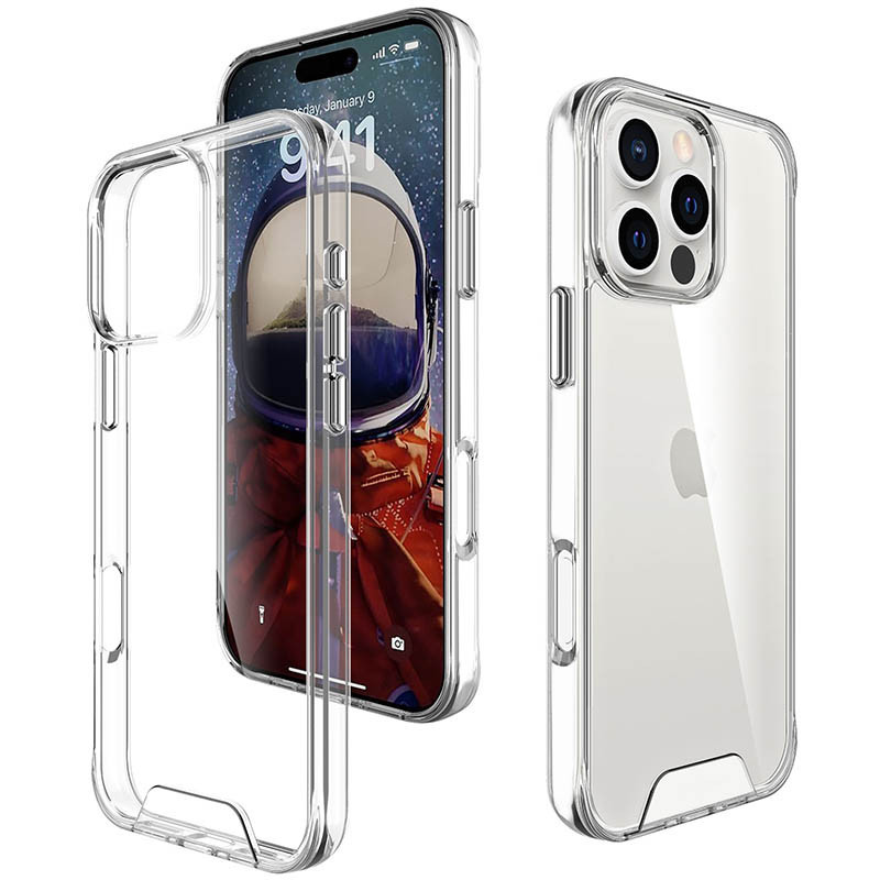 Чехол TPU Space Case transparent для Apple iPhone 16 Pro (6.3") Херсон - зображення 9
