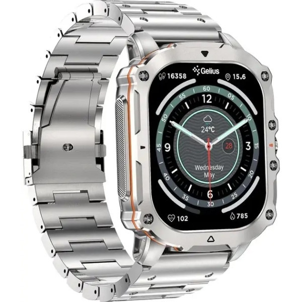 Смарт-годинник Gelius Tactical Heavy GP-SW016 Silver Titan Харків - зображення 3