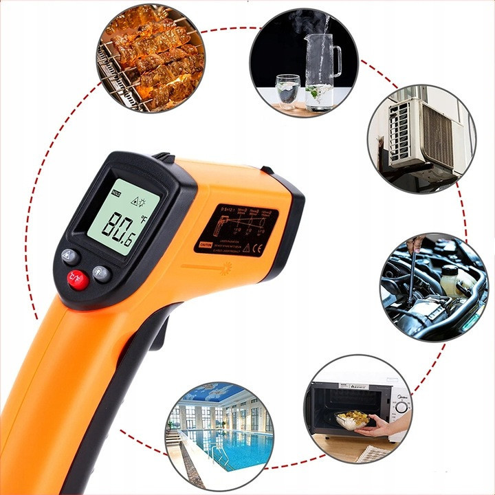 Пирометр инфракрасный для измерения температуры -50-550°C BENETECH GM550 Харків - зображення 3