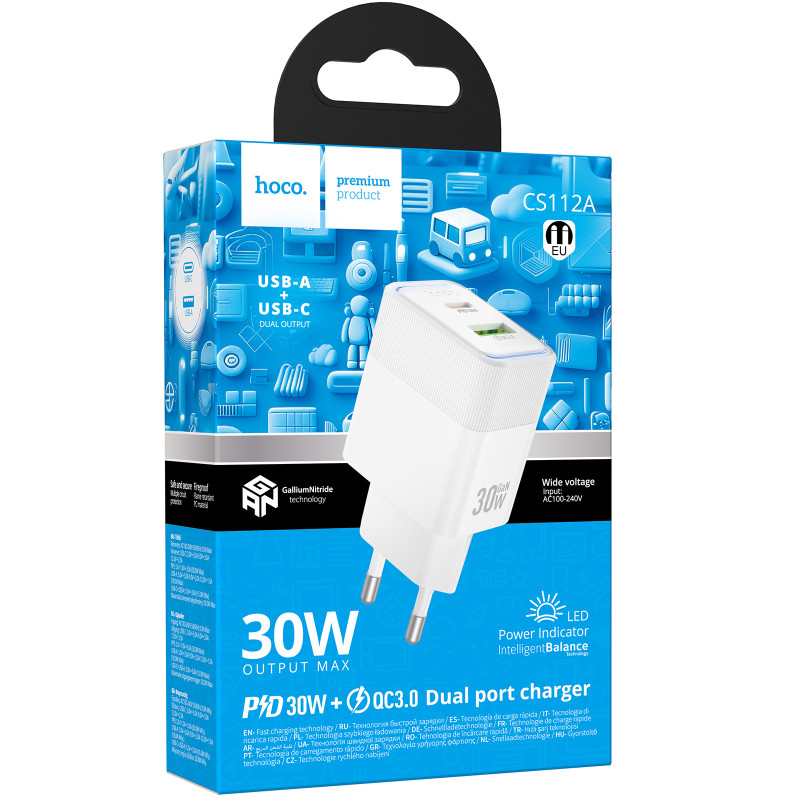 СЗУ Hoco CS112A Lounge PD30W+QC3.0 (1USB-A/1C) Херсон - зображення 2