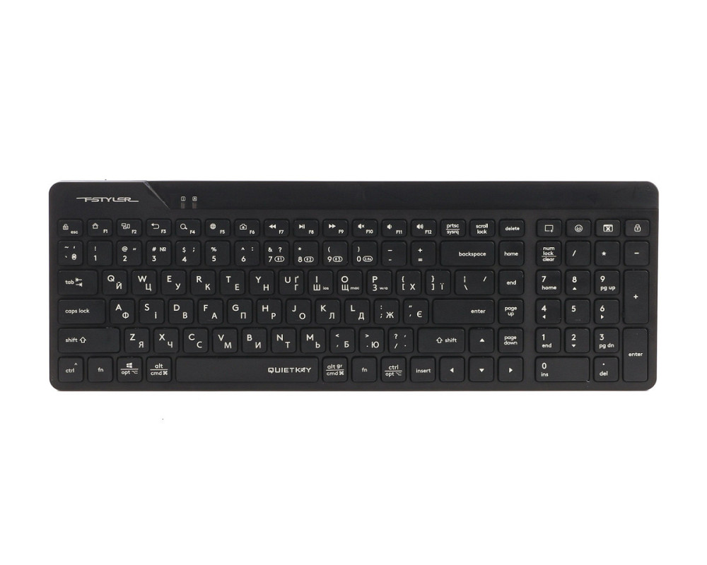 Клавиатура беспроводная A4Tech Fstyler FBK23 AS (Black) черная Київ - зображення 1