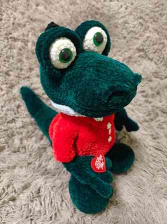 Крокодил іграшка м'яка в'язана зелена сувенір подарунок hand made ручна робота Нововолынск