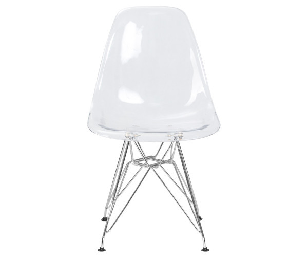 Стілець Тауер ніжки метал пластик прозорий Дніпро - зображення 4