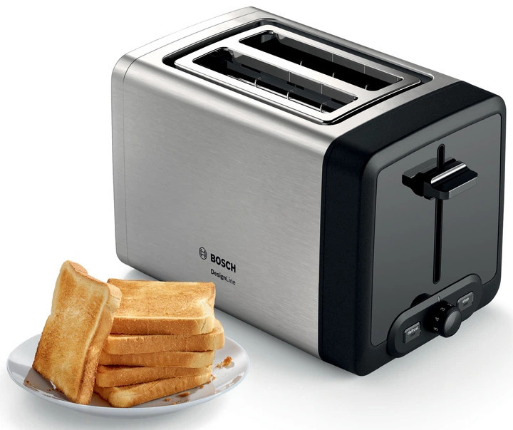 Тостер Bosch TAT4P420 970 Вт серебристый Киев - изображение 2