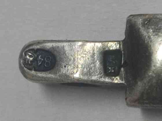 Срібний ієрейський наперсний хрест 1896 р. (Коронаційний рік), 84 проба, майстер (ИЛ), 53 г. Київ