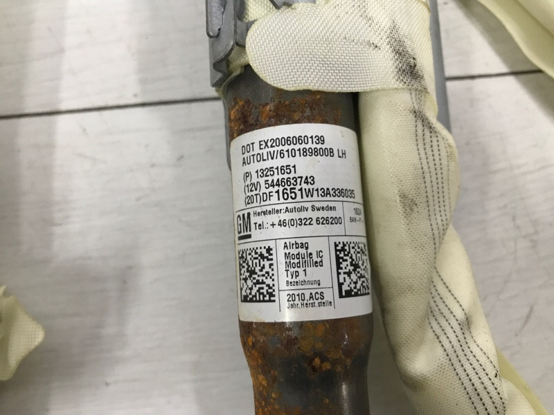 Airbag потолка(шторка) левый Chevrolet Cruze 2009-2016 13251651 (Арт. 45906) Київ - зображення 5