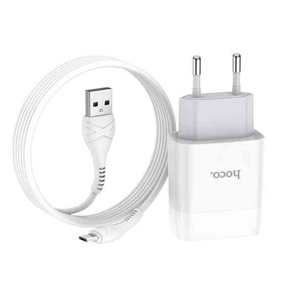 СЗУ Hoco C73A Glorious 2.4A (2USB-A) + кабель USB to MicroUSB Херсон