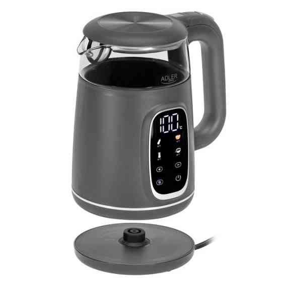 Электрочайник Adler AD 1305 grey silver 1.7 л серый Київ