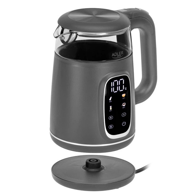 Электрочайник Adler AD 1305 grey silver 1.7 л серый Київ - зображення 5