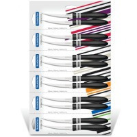 Ніж Tramontina COR & COR для томатів, 76 мм, 2 шт., чорна ручка 23462/203 Київ - зображення 1