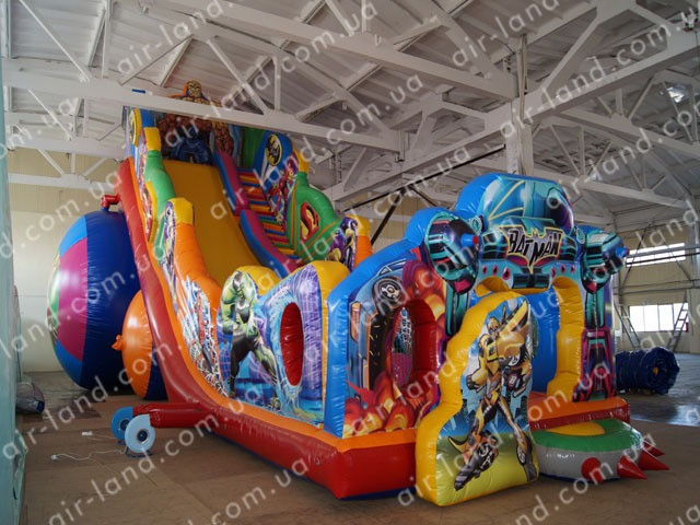 Надувна гірка Супергерої 8 Киев - изображение 1