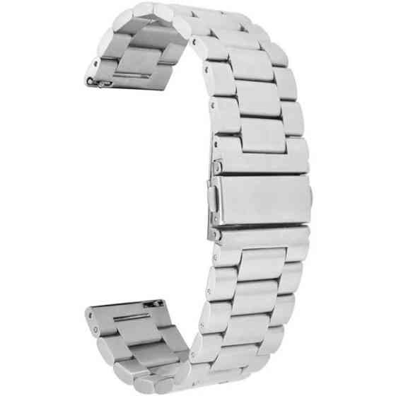 DM Ремінець Rolex 3 Bead 20 mm Універсальний Silver Харьков