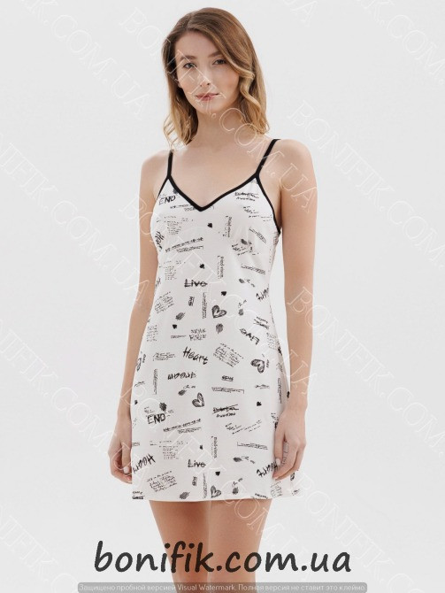 Женская ночная сорочка на тонкой бретели (16801) (арт. 1773) Кривий Ріг - зображення 2