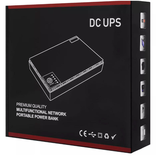 DM Портативне джерело живлення DC UPS 10400mAh Black (Код товару:38999) Харків - зображення 5