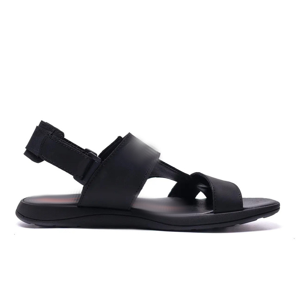 Мужские кожаные сандалии  Black Leather Київ - зображення 7