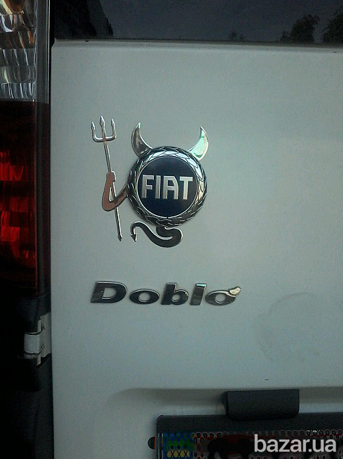 Наклейка на авто Чёртик выпуклая на эмблему авто Борисполь - изображение 2