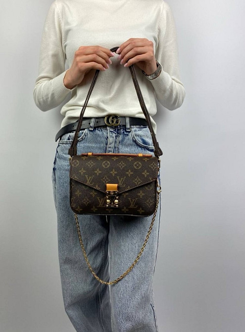 сумка жіноча через плече модна метіс Louis Vuitton Mini Brown BB0007 кроссбоди бренд люкс Київ - зображення 5