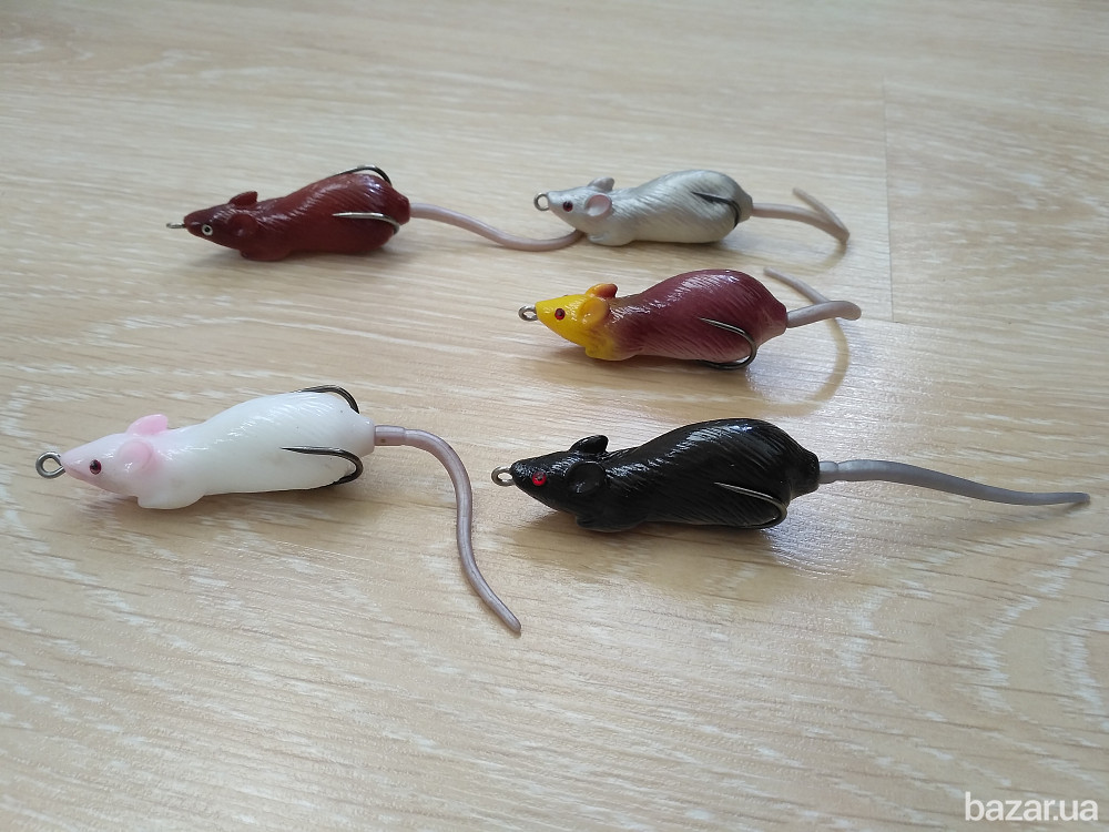 Воблер Мышка Незацепляйка на щуку с хвостиком Бориспіль - зображення 8