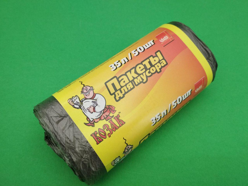 Мусорные пакеты Козак - 35л, HD, 50шт/рул Харків - зображення 2
