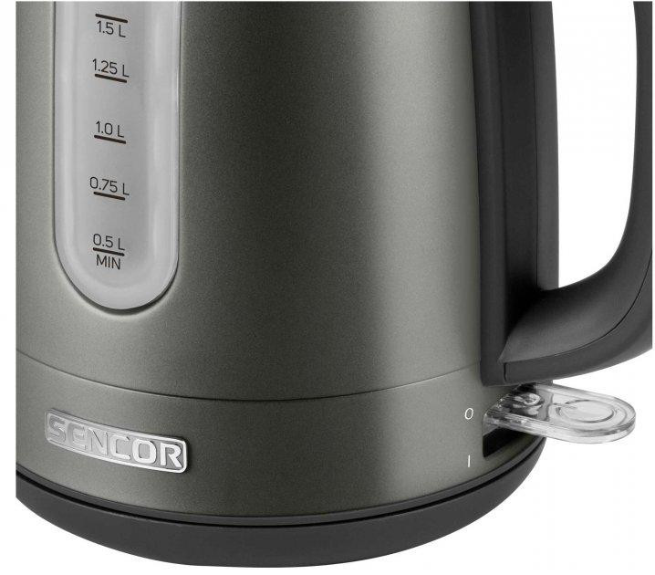 Электрочайник SenСor SWK-1778BK 1.7 л серый Київ - зображення 7