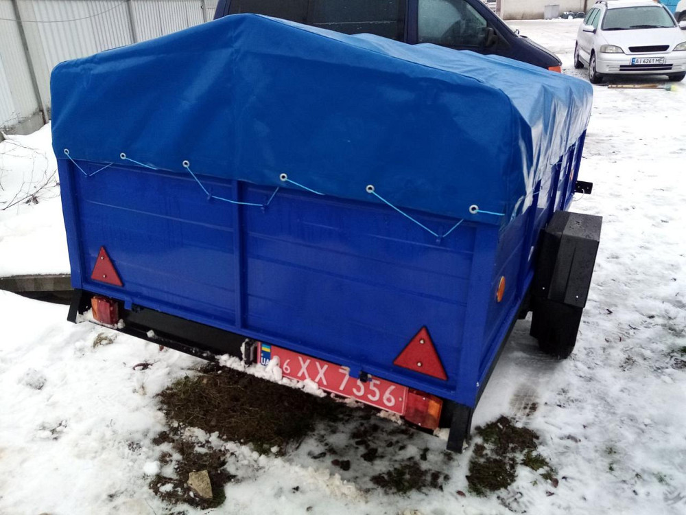 Тент на легковий причіп Павам 3,00 х 1,50 ПВХ Єврофура Барышевка - изображение 2