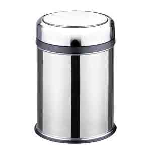 Ведро для мусора, из нержавеющей стали, полированное, круглое, 32 л Київ