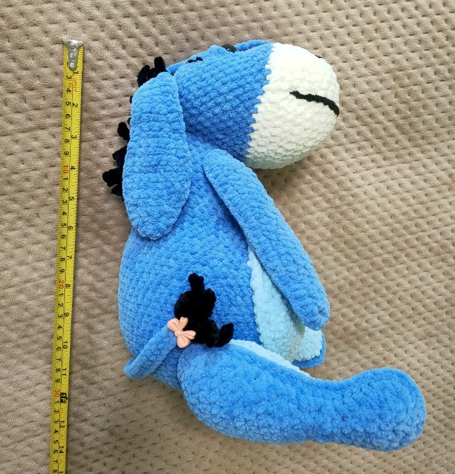 Іграшка Віслюк м'яка в'язана мультяшний персонаж ручна робота Нововолинськ - зображення 2